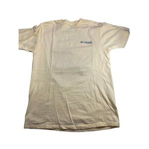 Men's Columbia Sportswear S/S Tshirt Yellow Dog Fishing Sz M